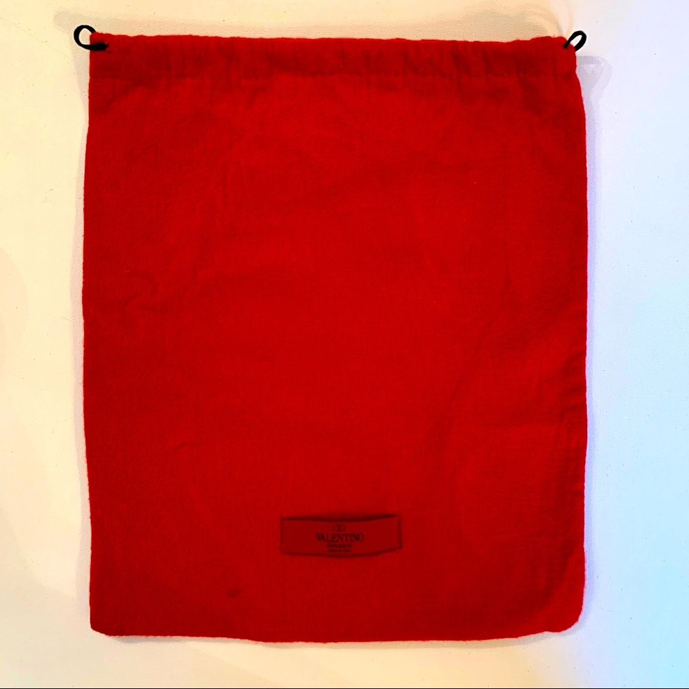VALENTINO Garavani Red Flannel Cotton Dust Bag